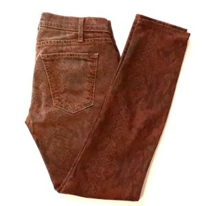 Ankle Skinny Cinnamon jeans in python print